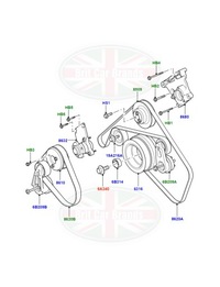 фото thumb №2, Болт колеса шкивный land rover range rover 4.4 v8 бензин 220kw 4677860