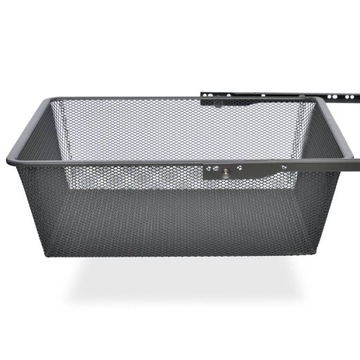 Kosz wysuwany do garderoby MESH 400 mm antracyt