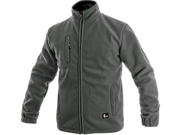 GRUBY SZARY POLAR ROZPINANY OTAWA 450g/m2 r. S