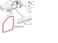 фото thumb №4, Alfa romeo 147 5-d прокладка obrysu двері ліва