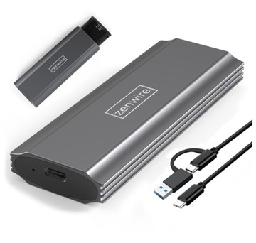 Корпус твердотельного накопителя NVME SATA PCIe M.2 Адаптер USB-C 3.1 Отсек для накопителя M2