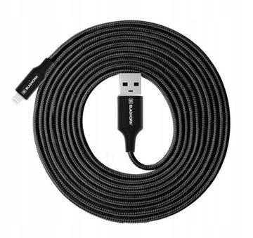 KABEL ŁADOWARKA ŁADOWANIA TELEFONU DO IPHONE APPLE WZMOCNIONY KRÓTKI 1.2M