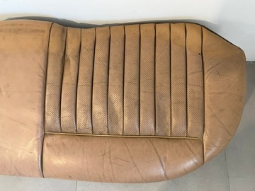 фото thumb №5, Диван сиденье сиденье зад кожа кремовый mercedes w126 se sel