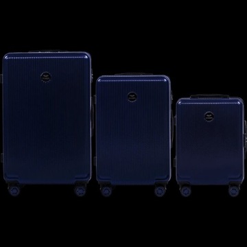 Zestaw 3 walizek (L,M,S) Wings PC565 Policarbon, Dark Blue