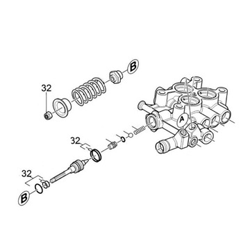Ремкомплект клапана Karcher HD 1090 10/25 21 3