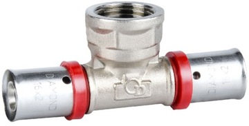 ТРОЙНИК PEX/AL/PEX 20 X 1/2' GW X 20 ПРЕССОВАННЫЙ
