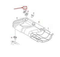 фото thumb №2, Audi a4 b8 rear детский seat isofix cover trim 8t0887187dt4