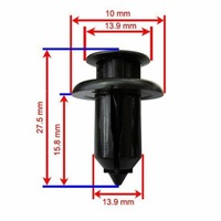 фото thumb №5, Клипса wcisk штифт бампера защитные накладки оригинал mazda 2 3 6 cx-5 cx-3 cx-9 mx-5