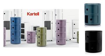 Kartell Componibili комод, стол 32 х 32 х 40см синий ОПИСАНИЕ!!!