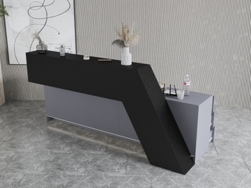 Стойка ресепшн R104 LED 240см, стойка ресепшн на заказ