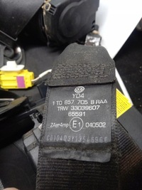 фото thumb №9, Ремені безпеки комплект 7 ременів vw touran 1t