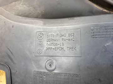 фото thumb №9, Треугольник подкрылок защита нижняя бампера перед правый bmw 3 g20 g21 7340862