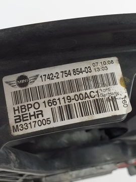 фото thumb №4, Вентилятор радіатор mini cooper r56 1.6 2754854