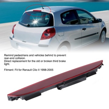 фото thumb №7, Renault clio ii 98-05 третья лампа сплава задняя