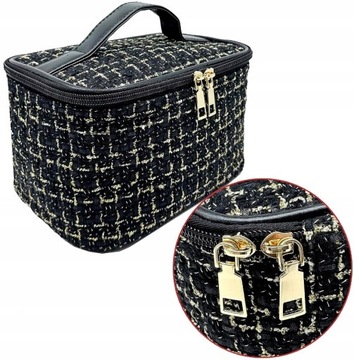 Косметичка TRAVEL ORGANIZER большая сумка HANDBAGS черная для авиабагажа