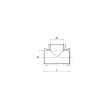 Tee Trojak Reductal 5/4 x 1 дюйм