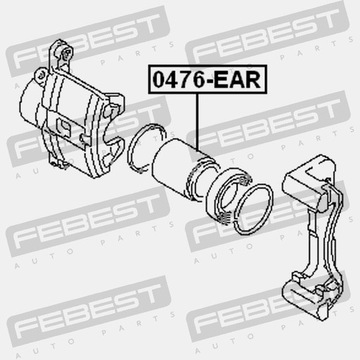 фото thumb №7, Febest поршень затискач гальма зад