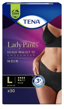 TENA Lady Pants Plus Noir впитывающее нижнее белье без застежки для женщин L 30 шт.