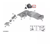 Bmw 3 g20 кронштейн коробки передач 6860533 22326860533 oem Киев, фото thumb