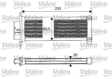 812235/VAL NAGRZEWNICA CITROEN C2/C3 RENAULT GRAND SCENIC/MEGANE 03- VALEO