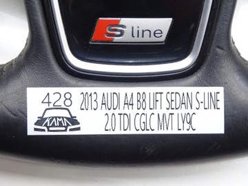 фото thumb №12, Кермо шкіра стьобана мультифункція audi a4 b8 рестайлінг s-line 8k0419091ca