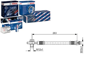 фото thumb №1, Шланг гальмівний elast. seat зад exeo 1,6-2,0 08-