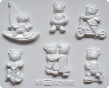 ФОРМЫ ДЛЯ гипсовых слепков BEAR BEARS MOL