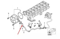 Bmw 5 e39 патрубок насоса вакууму труба 34331165832 1165832 2001 oem Зі Шроту, фото thumb