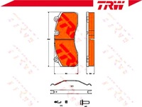 фото thumb №3, Trw тормозные колодки ham. renault перед trucks midlum 06-