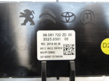 фото thumb №8, Peugeot expert iii панель кондиционера 98081722zd