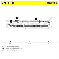 фото thumb №6, Датчик, швидкість обертова колеса ridex 412w0216