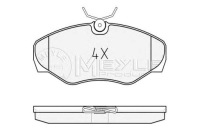 Купить Meyle тормозные колодки ham. renault перед trafic 01-/vivaro + ассистент водителя #28, фото thumb