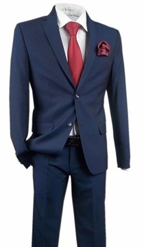 МОДНЫЙ ТЕМНО-СИНИЙ КОСТЮМ R68/118/182 SLIMFIT TK260