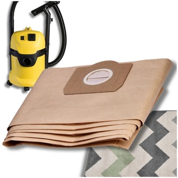 Бумажные пакеты для пылесоса Spitze Clean Karcher WD3 x 5 шт.