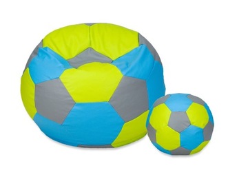 Трехцветный BALL PUFA 450л 100см + табурет для ног EGATO