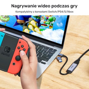 Захват видео 4K HDMI 1.4b USB Type C/USB A, Unitek V1167A