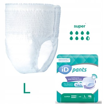 Трусики АБСОРБЕНТ для АКТИВНЫХ ЛЮДЕЙ iD PANTS SUPER r.L