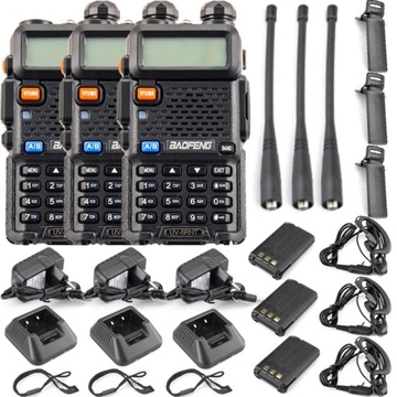 КОРОТКОВОЛНОВЫЙ РАДИОТЕЛЕ BAOFENG UV-5R HT 5W 3x