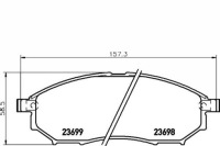 фото thumb №2, Тормозные колодки тормозные nissan перед navara pathfinder qa