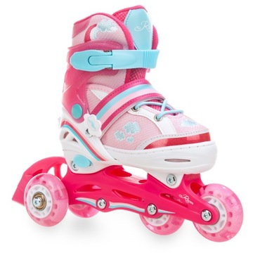 Роликовые коньки Роликовые коньки 4в1 RAVEN Zoya 34-37 LED Wheels