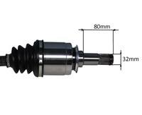 фото thumb №3, Привідний вал задня 80mm gsp 82000 jeep grand cherokee wk2