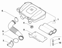 Fiat 500 1.0 бензин 2015- корпус фильтра воздуха oem mopar 52149229 Цена, фото thumb