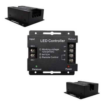 ŚCIEMNIACZ RADIOWY PILOT 18A 216W 12V 24V RGB LED