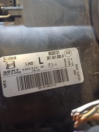 фото thumb №11, Лампа ліва перед seat exeo 12r. nr. 3r1941005h