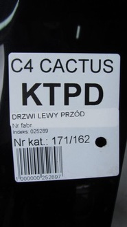 фото thumb №5, Citroen c4 cactus дверь левая перед ktpd 12-