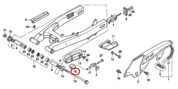 НАПРАВЛЯЮЩАЯ ЦЕПИ HONDA XL 600 650 700V XRV 650 750 ОРИГИНАЛ