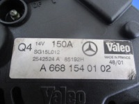 Mercedes a170 w168 1.7cdi генератор a6681540102 valeo 2542524a в Украине, фото thumb