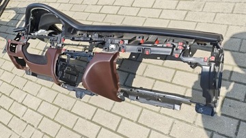 фото thumb №6, Bmw x5 f15 панель раздаточная консоль nappa нитка hud защита колонки кожа