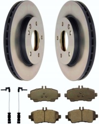 Купити Гальмівні диски + гальмівні колодки перед mercedes a w168 вентильовані, фото thumb