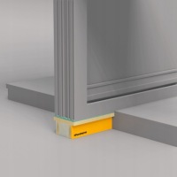 Puroterm HEAVY 17см 60см Утепленный порог под двери и гаражные ворота